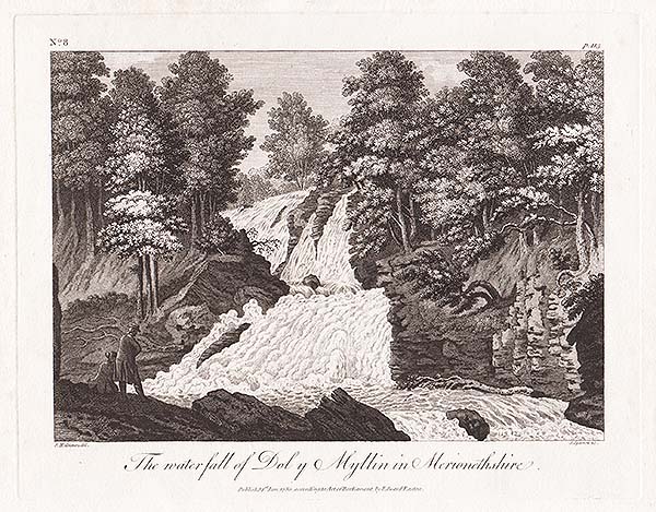 The water fall of Dol y Myllin in Merionethshire  