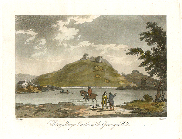 Drysllwyn Castle with Granger Hill