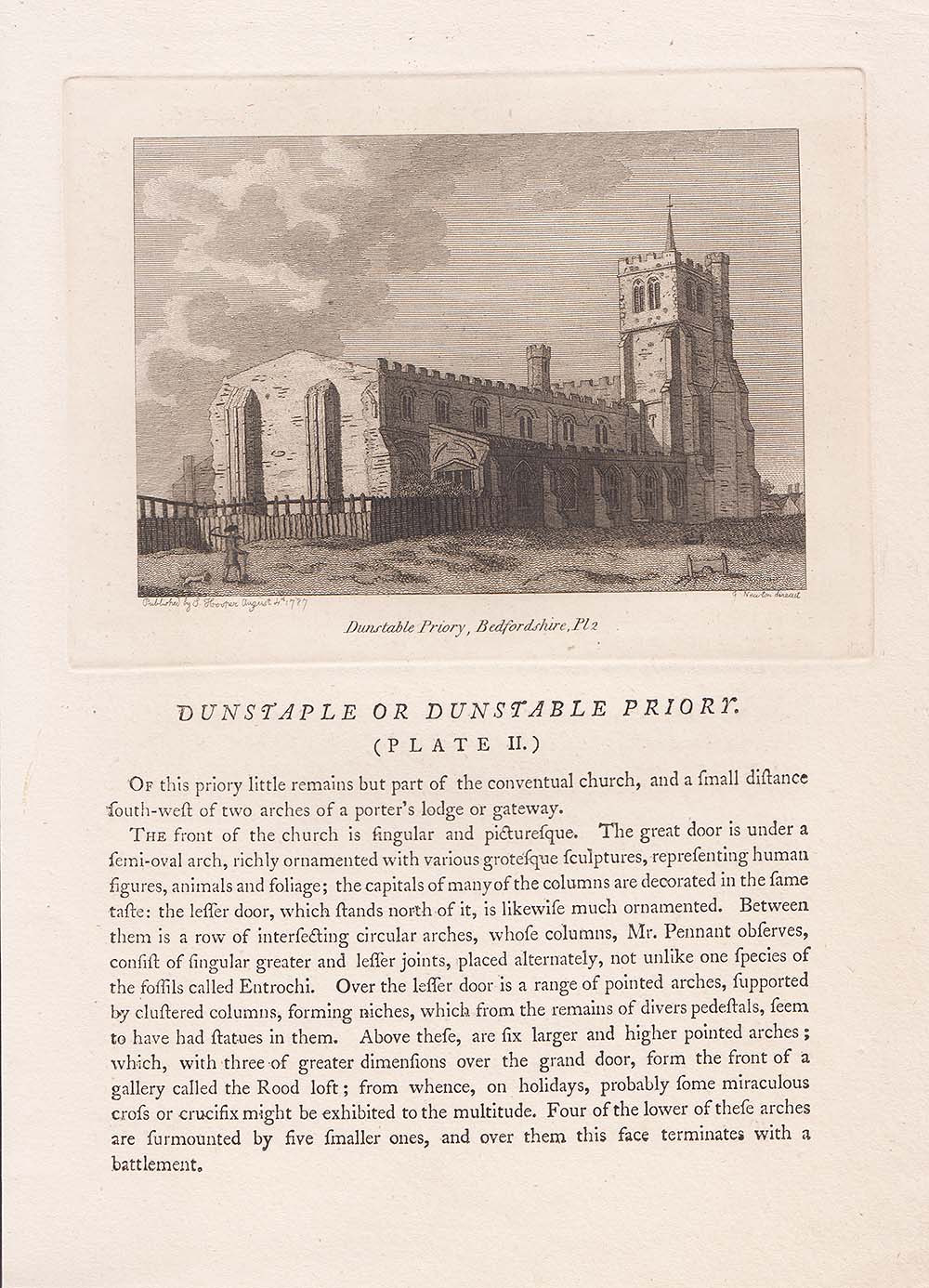 Dunstaple or Dunstable Priory Plate II 