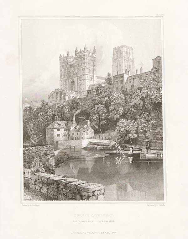 Durham Cathedral  North West View  -  From the Mill