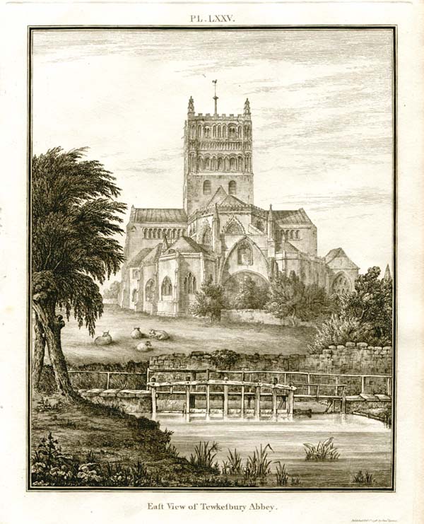 East view of Tewkesbury Abbey