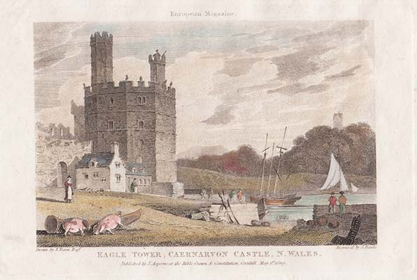 Eagle Tower Caernarvon Castle N Wales