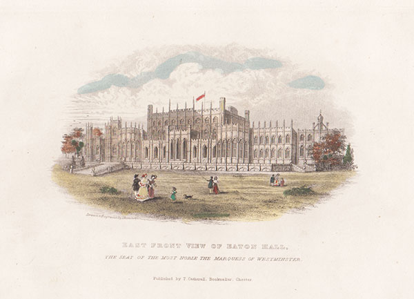 East Front View of Eaton Hall the Seat of the Most Noble The Marquess of Westminster