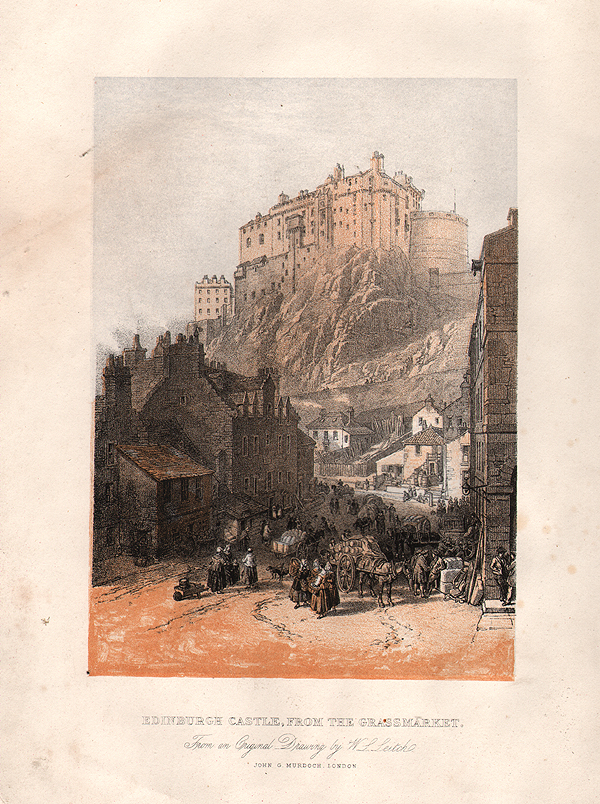 Edinburgh Castle from the Grassmarket