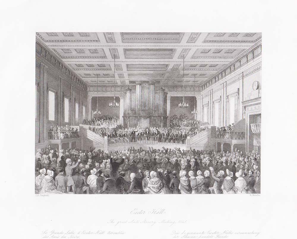 Exeter Hall.  The great Anti Slavery Meeting, 1841.