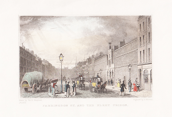 Farringdon St and the Fleet Prison 