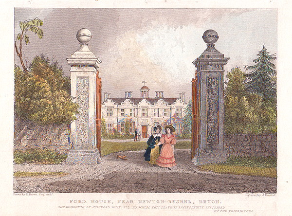 Ford House near Newton Bushell Devon  The Residence of Ayshford Wise  Esq