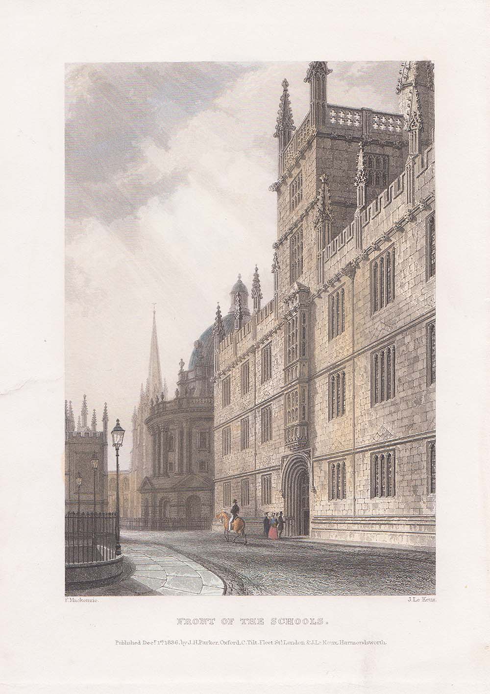 Front of the Schools.
