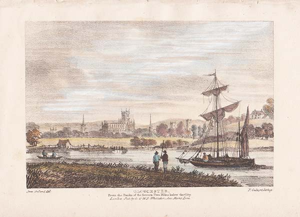 Gloucester from the banks of the Severn Two miles below the city 