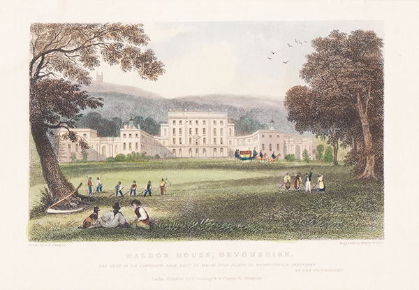 Haldon House Devonshire The Seat of Sir Lawrence Palk Bart 