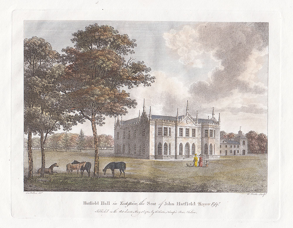 Hatfield Hall in Yorkshire the Seat of John Hatfield Kaye Esq