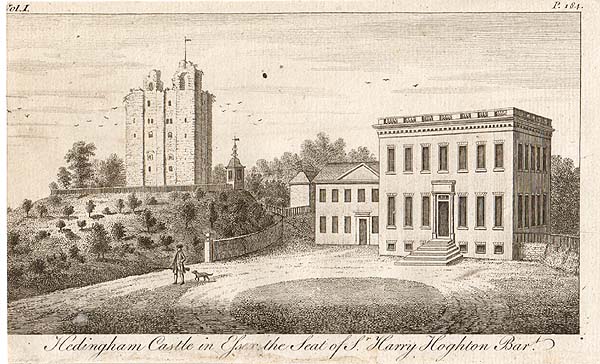 Hedingham Castle in Essex the Seat of Sir Harry Hoghton  Bart