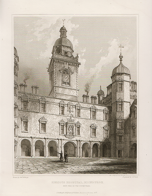 Heriots Hospital Edinburgh  East Side of the Court Yard