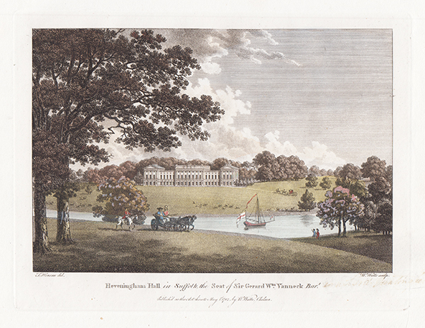 Heveningham Hall in Suffolk the Seat of Sir Gerard Wm Vanneck  Bart