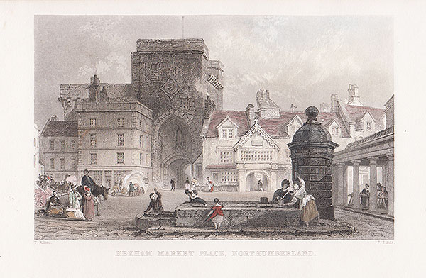 Hexham Market Place Northumberland 