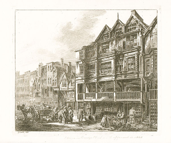 House in Bridge Street as it appeared in 1808