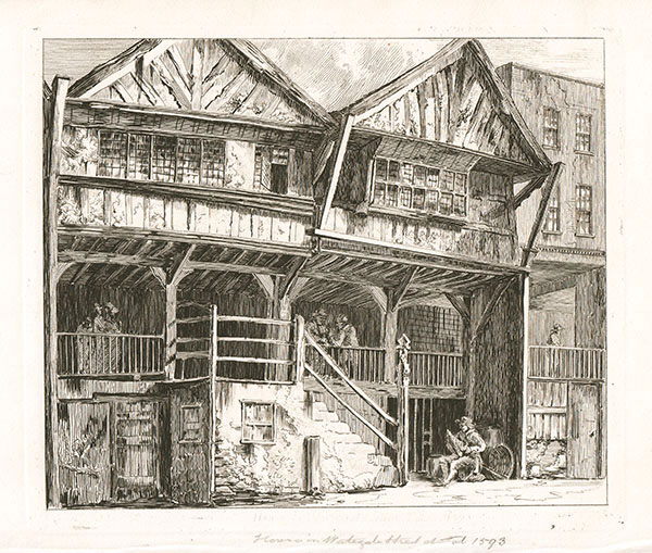 Old Houses Watergate Street dated 1583 