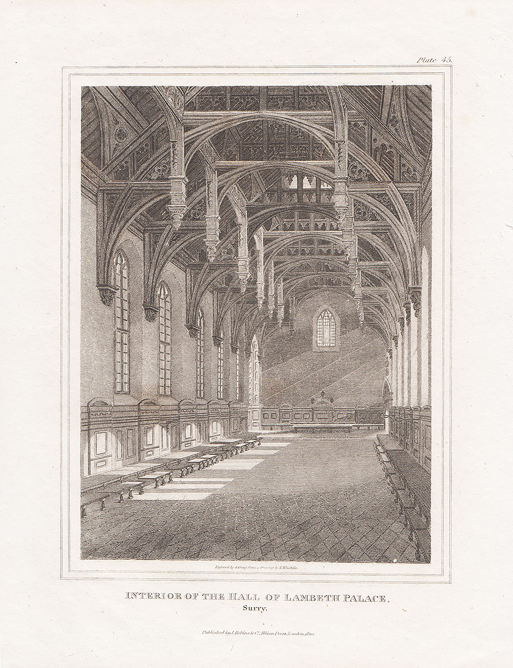 Interior of the Hall of Lambeth Palace