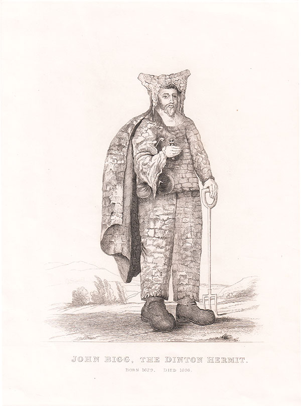 John Bigg The Dinton Hermit  Born 1629  Died 1696