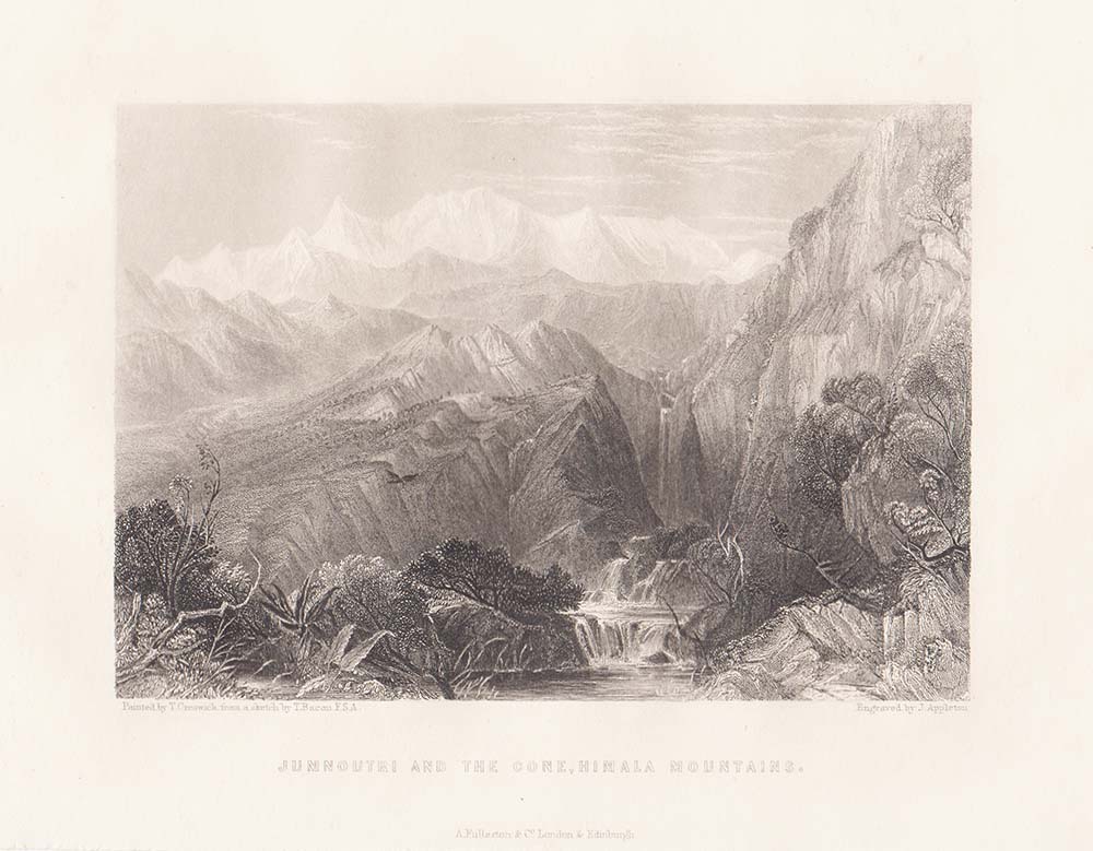 Jumnoutri and the Cone, Himala Mountains.