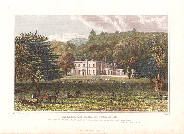 Kellerton Park Devonshire  The Seat of Sir TD Acland  Bart