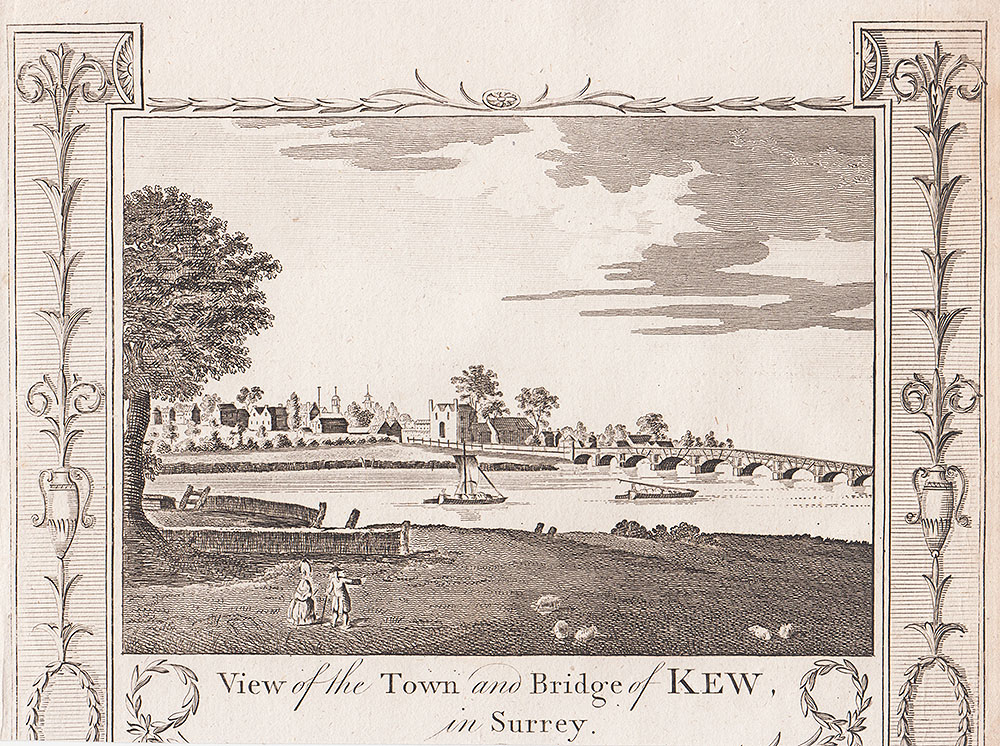 View of the Town and Bridge of Kew in Surrey