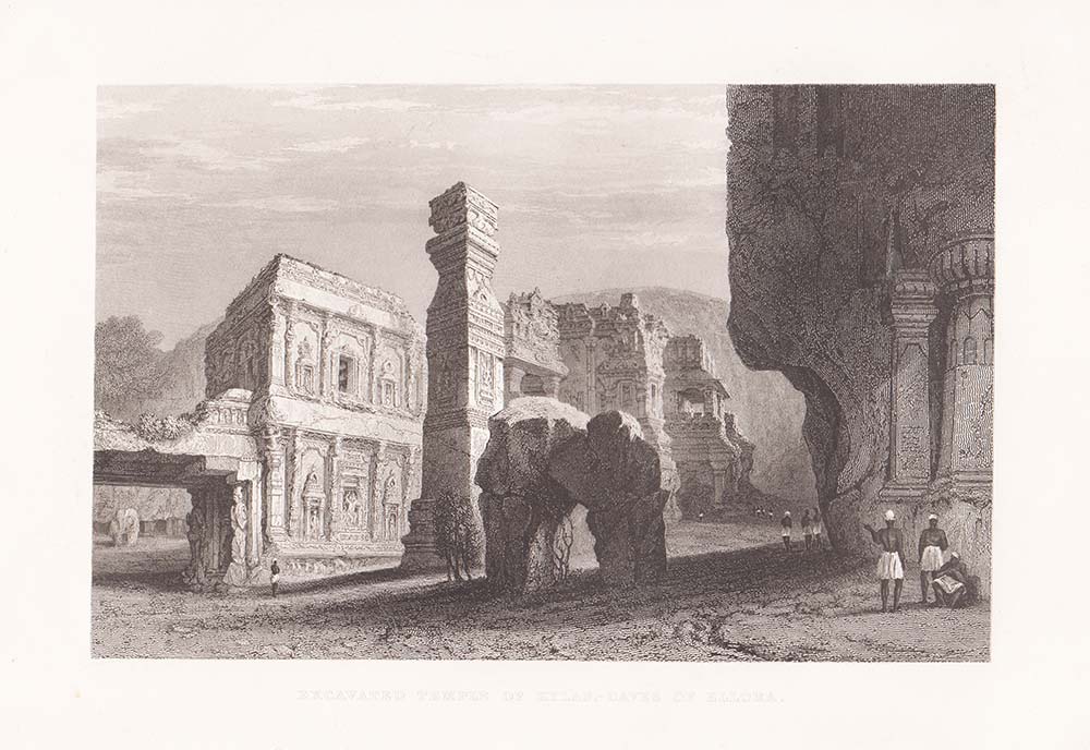 Excavated Temple of Kylas - Caves of Ellora. 