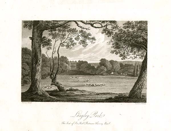 Langley Park  The Seat of Sir Robt Bateson Harvey Bart