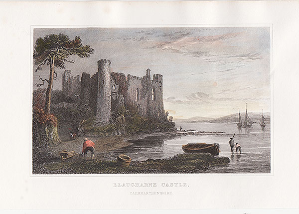 Llaugharne Castle Carmarthenshire 