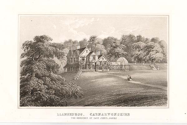 Llanbedrog Carnarvonshire  -  The residence of Lady Jones - Parry