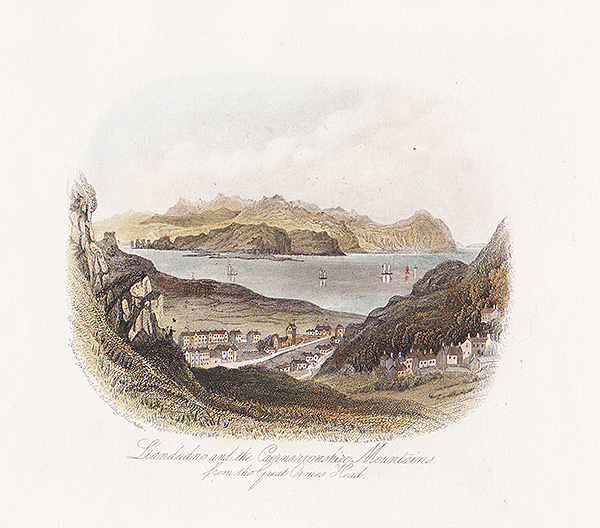 Llandudno and the Caernarvonshire Mountains from the Great Ormes Head