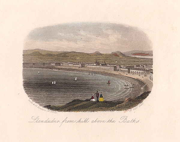 Llandudno from hill above the Baths