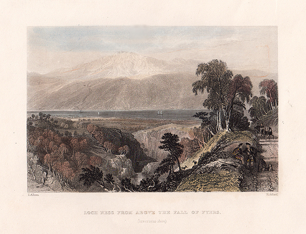Loch Ness from above The Fall of Fyers  Inverness-shire