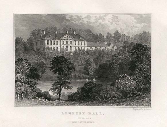 Lowesby Hall  -  South View