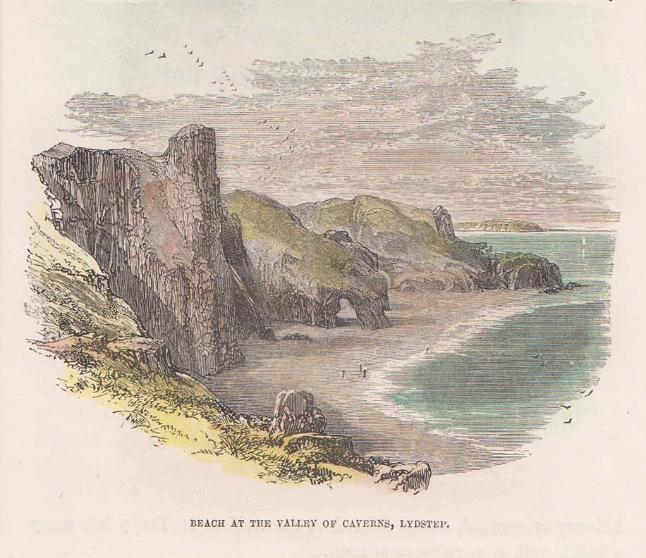 Beach at the Valley of Cavern's Lydstep