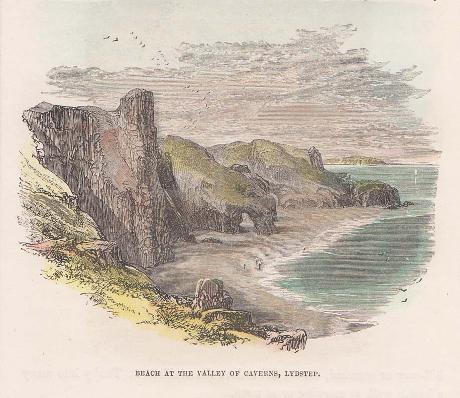 Beach at the Valley of Cavern's Lydstep
