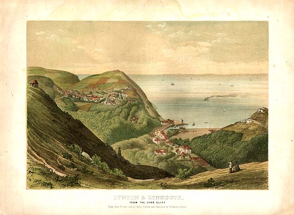 Lynton & Lynmouth from the Lynn Cliff
