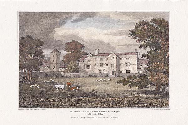 The Manor House of Weston Birt Belonging to Robt Holford  Esq