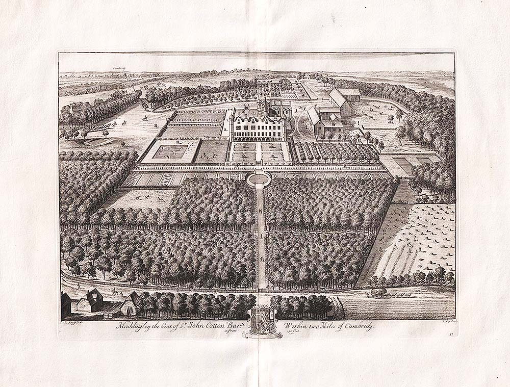 Madingley Hall Maddingley the Seat of Sr. John Cotton Bar.tt within two Miles of Cambridge