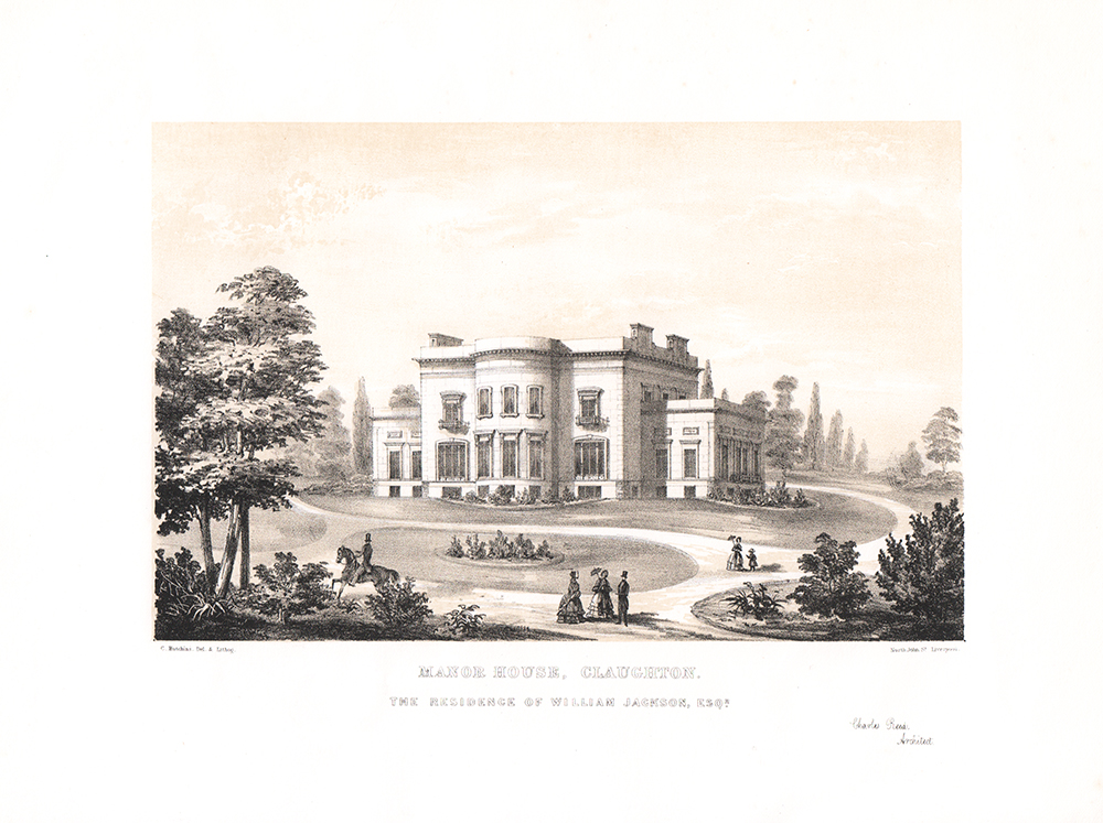 Manor House, Claughton.  The Residence of William Jackson. Esq.