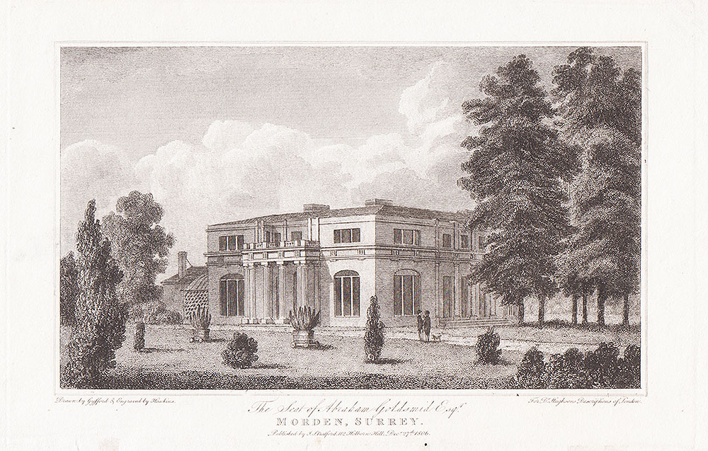 The Seat of Abraham Goldsmid Esq Morden SurreyMorden Surrey 