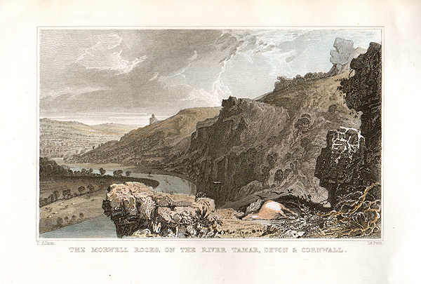 The Morwell Rocks on the River Tamar Devon & Cornwall