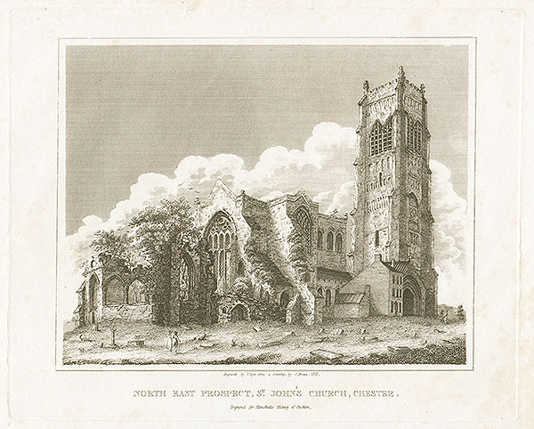 North East Prospect St John's Church Chester 