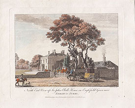 North East View of Sir John Elvil's House on Engllllefield Green near Egham in Surry