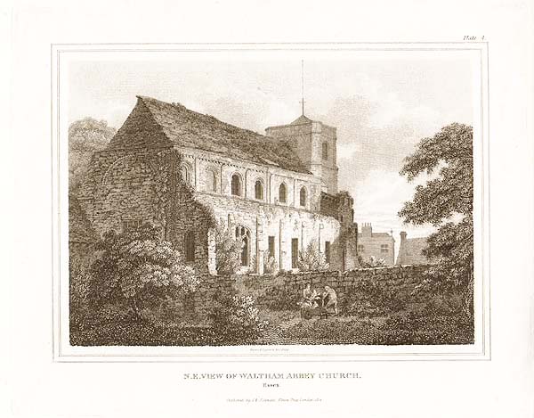 N E view of Waltham Abbey Church Essex