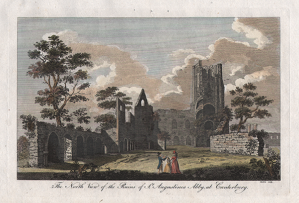 The North View of the Ruins of St Augustines Abby at Canterbury