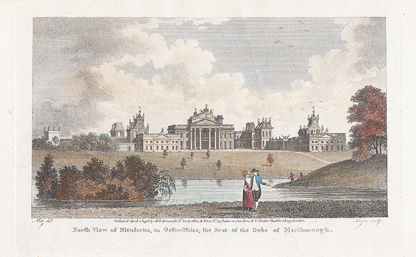 North View of Blenheim in Oxfordshire the Seat of the Duke of Marlborough 