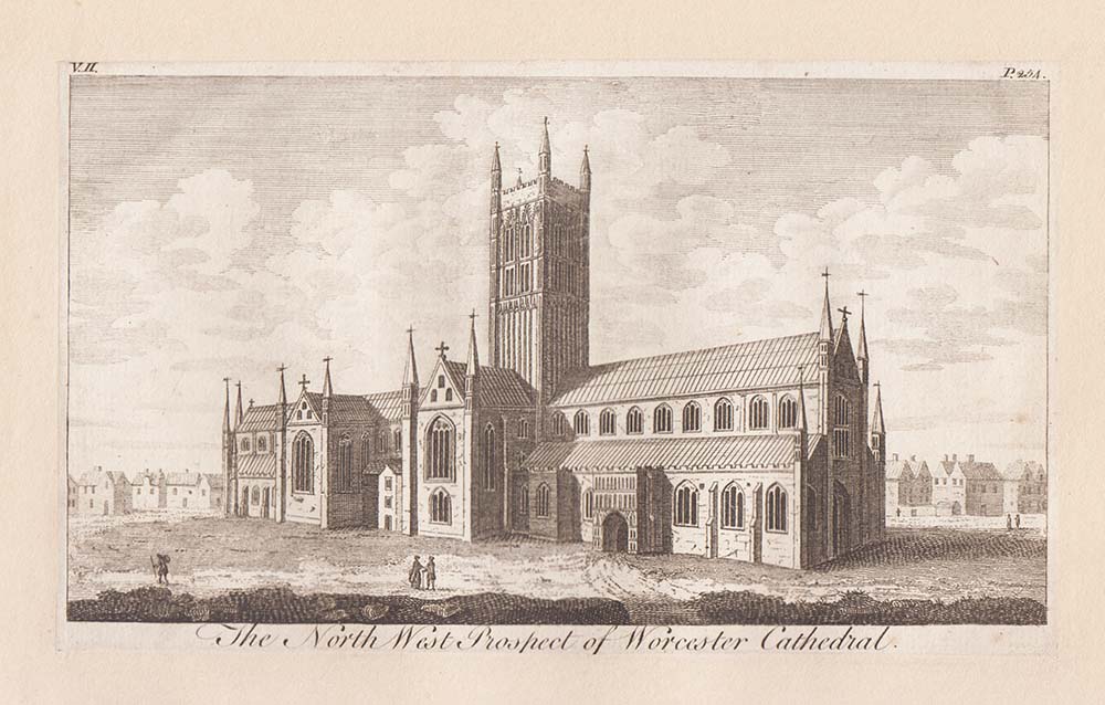 The North West Prospect of Worcester Cathedral