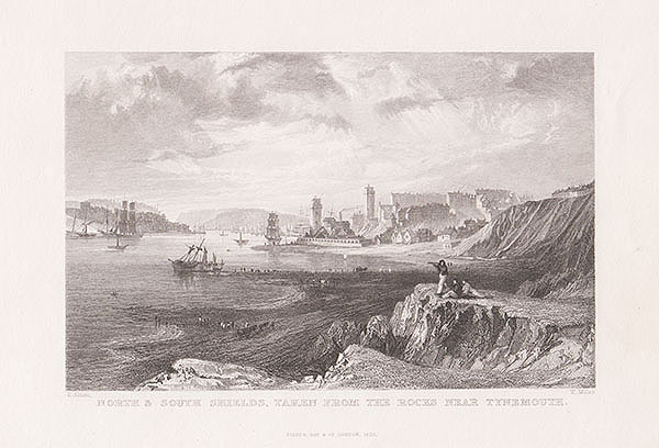 North & South Shields taken from the roocks near Tynemouth 