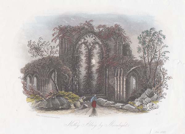 Netley Abbey by Moonlight 